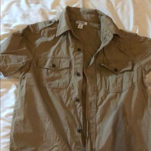 Khaki cargo shirt